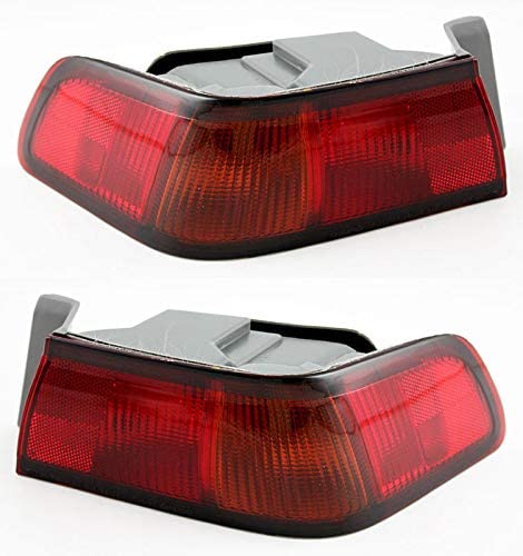 1997-1999 Toyota Camry Par Focos Traseros Fondo Cromado (Chofer & Pasajero) - PAL Auto Parts