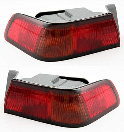 1997-1999 Toyota Camry Par Focos Traseros Fondo Cromado (Chofer & Pasajero) - PAL Auto Parts