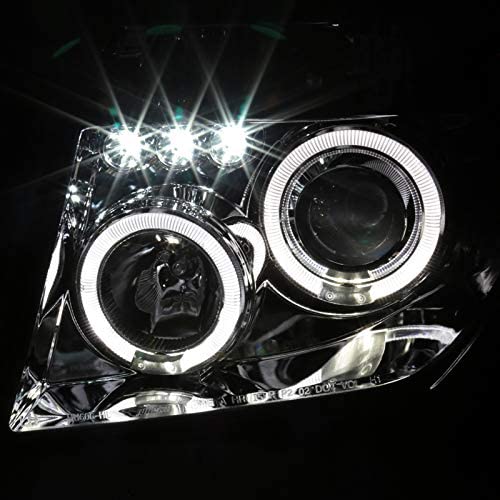 2005-2008 NISSAN PATHFINDER/ FRONTIER 2005-2007 PAR FOCOS LED HALO FONDO CROMADO (CHOFER & PASAJERO) - PAL Auto Parts