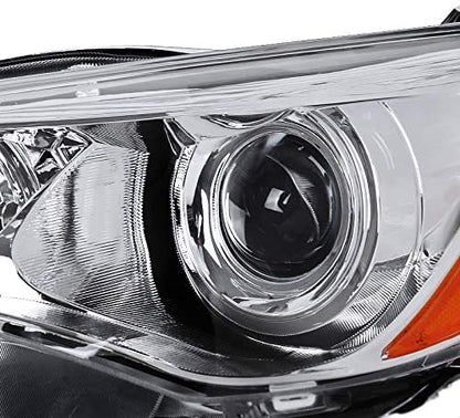 2015-2017 Toyota Camry Par Focos Fondo Cromado (Chofer & Pasajero) - PAL Auto Parts