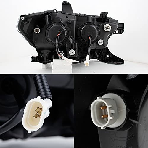 2016-2021 Toyota Tacoma par Focos Fondo Negro LED (Chofer & Pasajero) - PAL Auto Parts