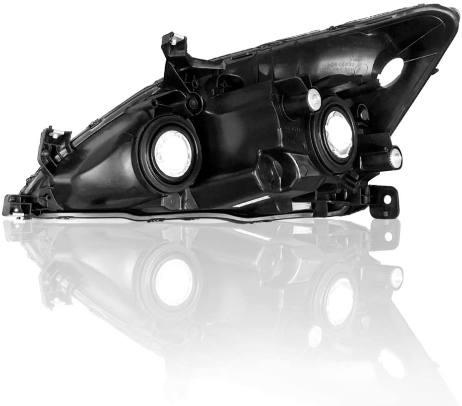 2003-2007 Honda Accord Par Focos Fondo Negro (Chofer & Pasajero) - PAL Auto Parts