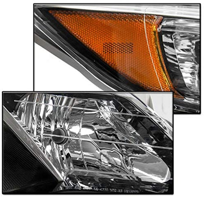 2012-2014 Toyota Camry Par Focos Fondo Negro (Chofer & Pasajero) - PAL Auto Parts