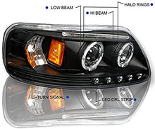 Cargar imagen en el visor de la galería, 1997-2003 Ford F-150 Expedition Par Focos LED DRL Projector Fondo Negro (Chofer &amp; Pasajero) - PAL Auto Parts

