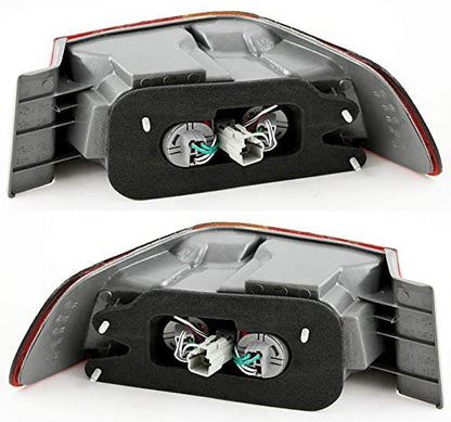 1997-1999 Toyota Camry Par Focos Traseros Fondo Cromado (Chofer & Pasajero) - PAL Auto Parts