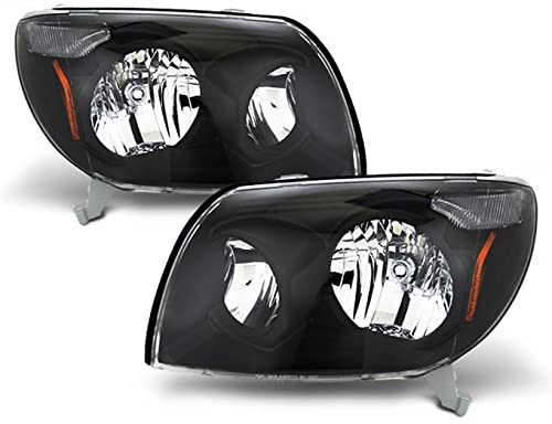 2003-2006 Toyota Four 4Runner Par Focos Fondo Negro (Chofer & Pasajero) - PAL Auto Parts