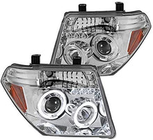 Cargar imagen en el visor de la galería, 2005-2008 NISSAN PATHFINDER/ FRONTIER 2005-2007 PAR FOCOS LED HALO FONDO CROMADO (CHOFER &amp; PASAJERO) - PAL Auto Parts
