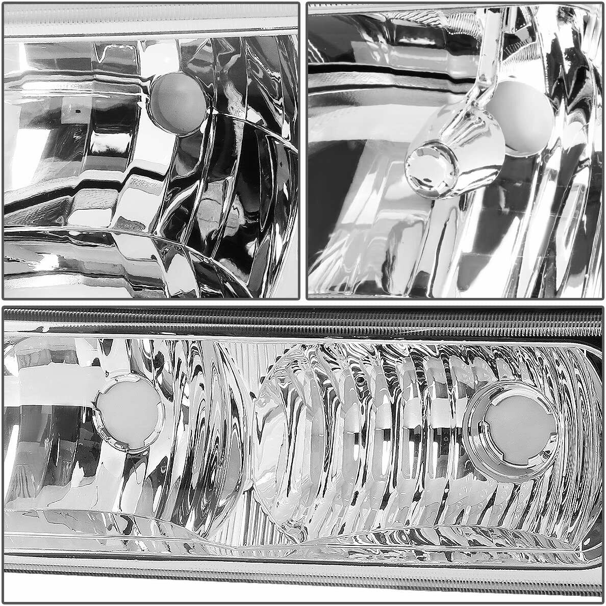 2003-2006 Chevrolet Silverado Par Focos Fondo Cromado (Chofer & Pasajero) - PAL Auto Parts