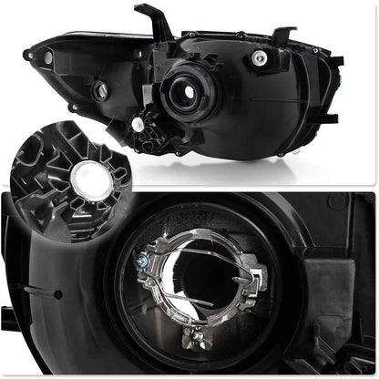 2008-2010 Toyota Highlander Par Focos Fondo Negro (Chofer & Pasajero) - PAL Auto Parts