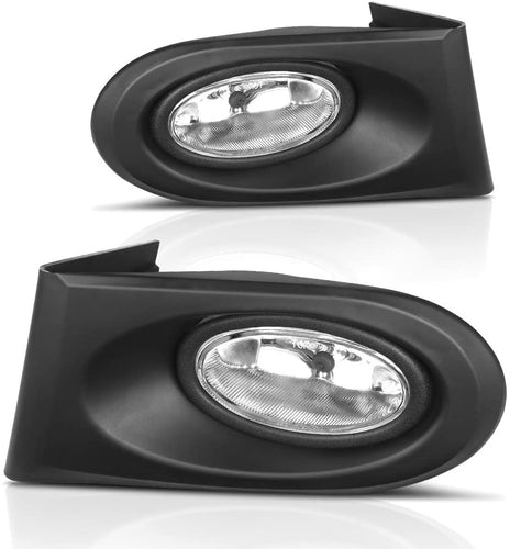 2002-2004 Acura RSX Par Fog Lights Fondo Cromado (Chofer & Pasajero) - PAL Auto Parts