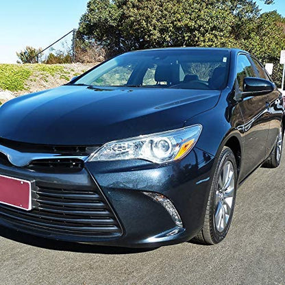 2015-2017 Toyota Camry Par Focos Fondo Cromado (Chofer & Pasajero) - PAL Auto Parts