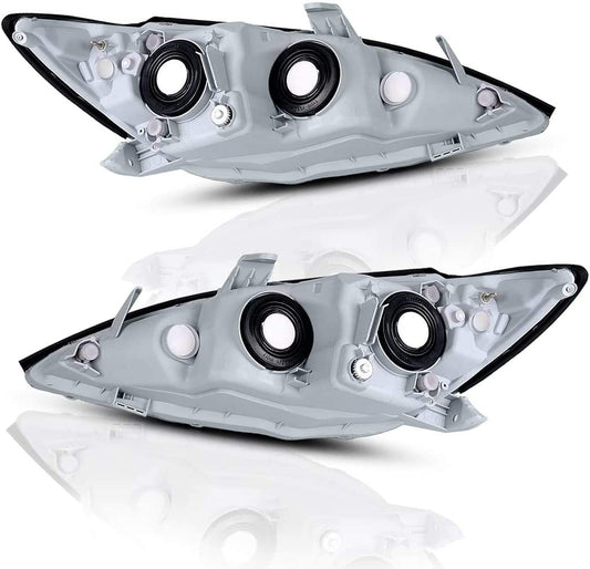 2005-2006 Toyota Camry Par Focos Fondo Cromado (Chofer & Pasajero) - PAL Auto Parts