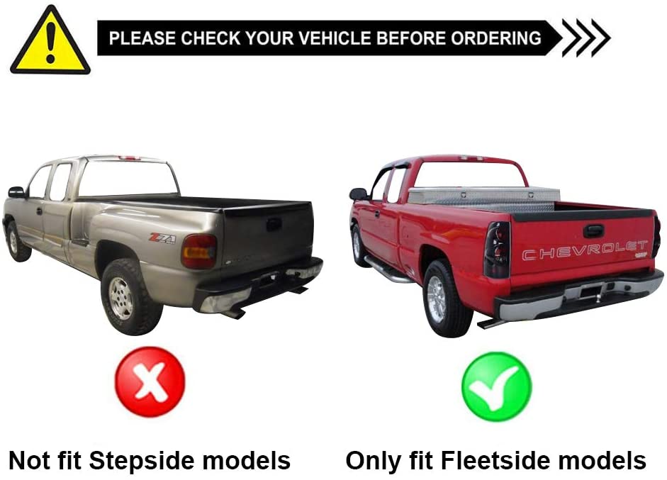 1999-2006 Chevy Silverado Par Focos Traseros Fondo Smoke (Chofer & Pasajero) - PAL Auto Parts