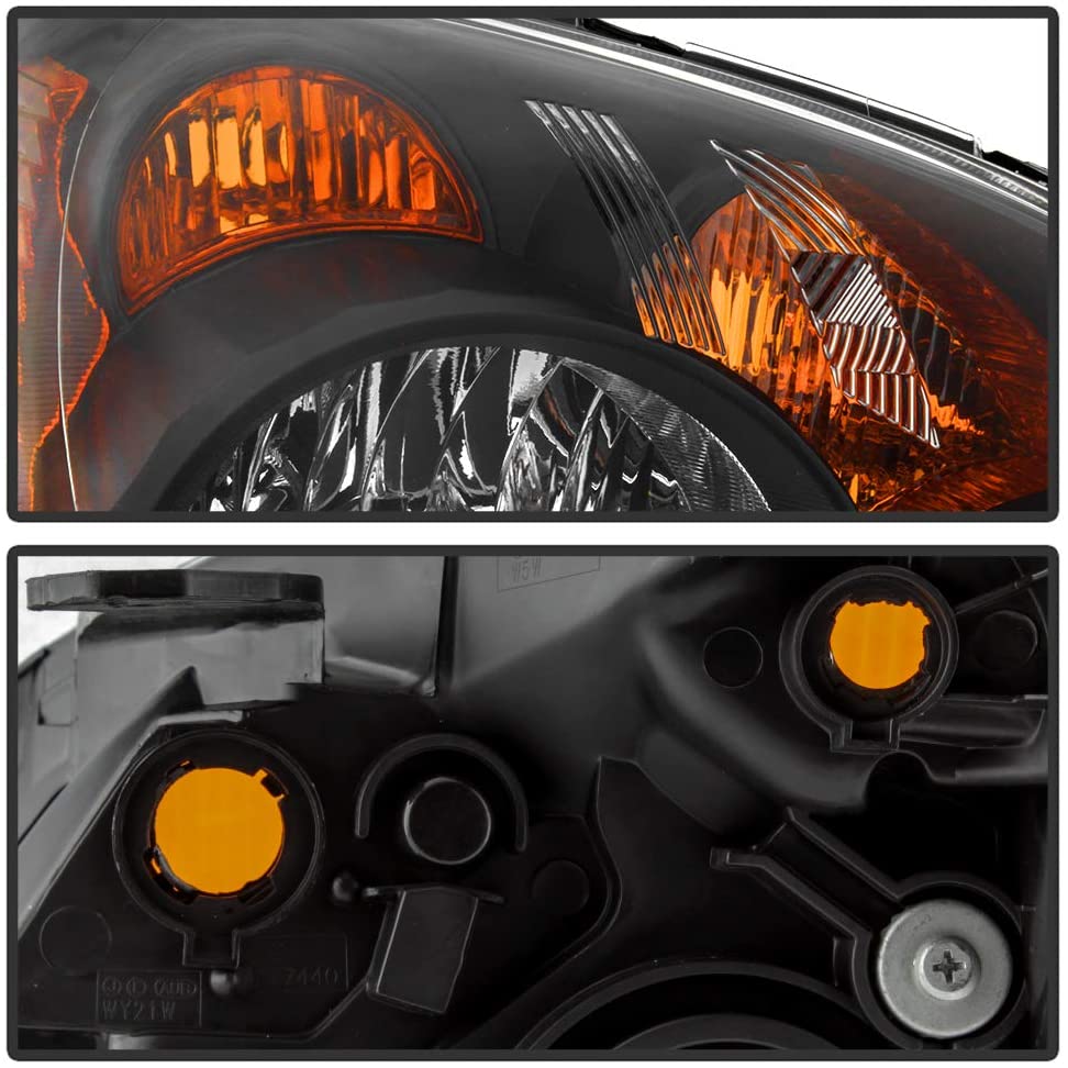 2005-2006 Honda CR-V/CRV Par Focos Fondo Negro (Chofer & Pasajero) - PAL Auto Parts
