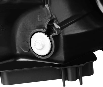 2008-2012 Honda Accord Par Focos Fondo Negro (Chofer & Pasajero) - PAL Auto Parts
