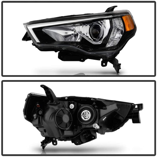 2014-2020 Toyota 4 Runner Par Focos Fondo Negro (Chofer & Pasajero) - PAL Auto Parts