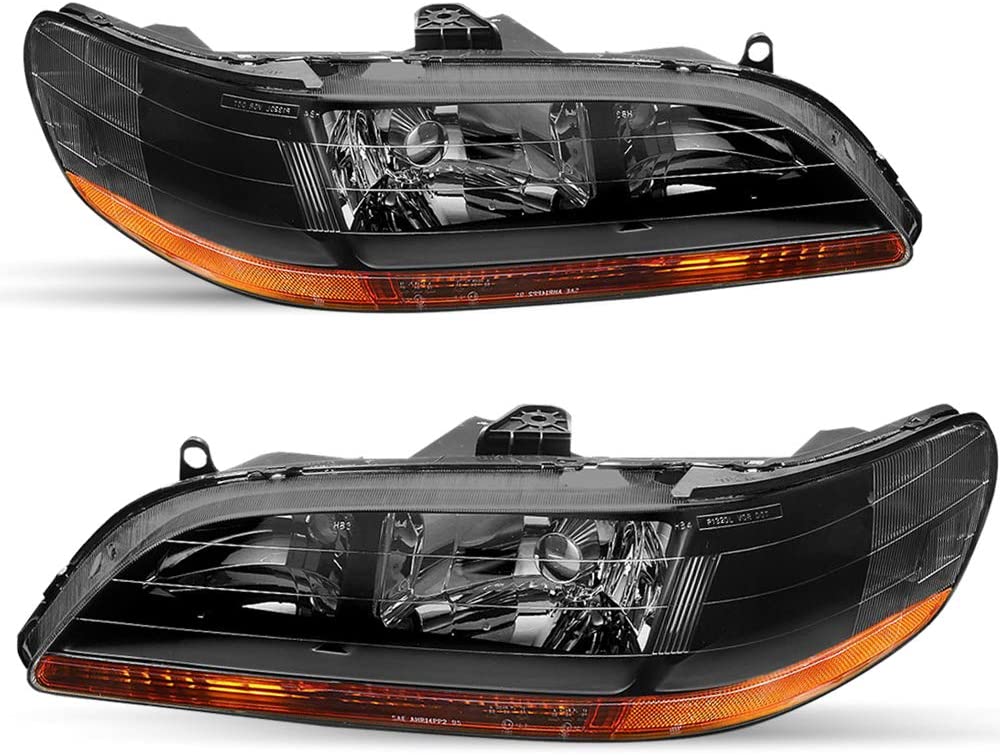 1998-2002 Honda Accord Par Focos Fondo Negro (Chofer & Pasajero) - PAL Auto Parts