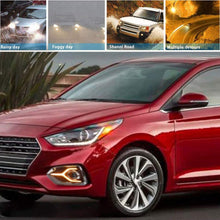 Cargar imagen en el visor de la galería, 2017-2019 Hyundai Accent Fog Lights LED DRL (Chofer &amp; Pasajero) - PAL Auto Parts

