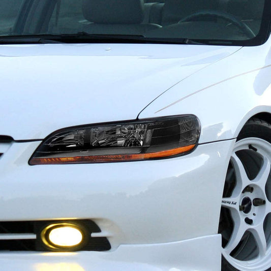 1998-2002 Honda Accord Par Focos Fondo Negro (Chofer & Pasajero) - PAL Auto Parts