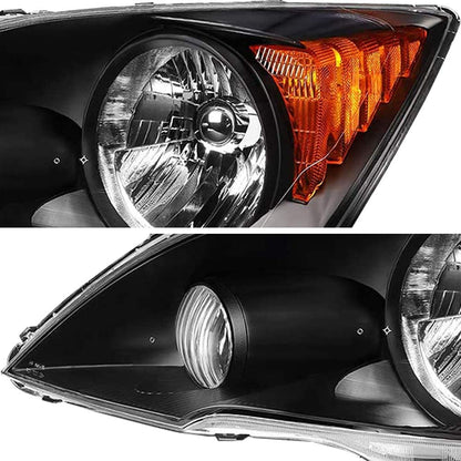 2007-2011 Honda CR-V/CRV Par Focos Fondo Negro (Chofer & Pasajero) - PAL Auto Parts