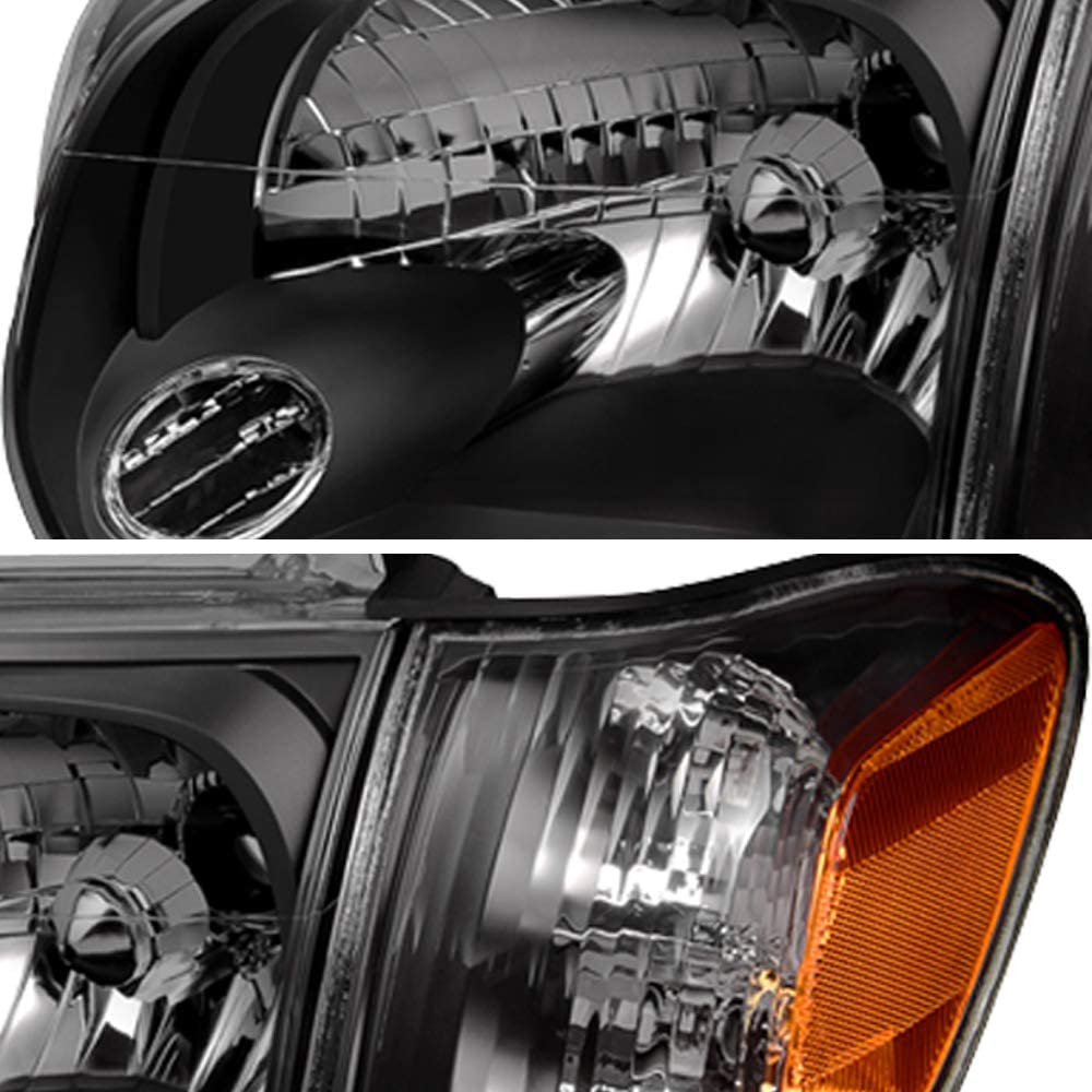 2005-2006 Toyota Tundra Par Focos Fondo Negro (Chofer&Pasajero) - PAL Auto Parts