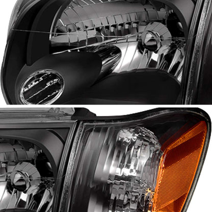 2005-2006 Toyota Tundra Par Focos Fondo Negro (Chofer&Pasajero) - PAL Auto Parts