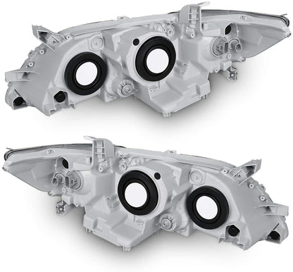 2007-2009 Toyota Camry Par Focos Fondo Negro (Chofer & Pasajero) - PAL Auto Parts