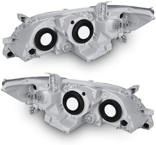 2007-2009 Toyota Camry Par Focos Fondo Negro (Chofer & Pasajero) - PAL Auto Parts