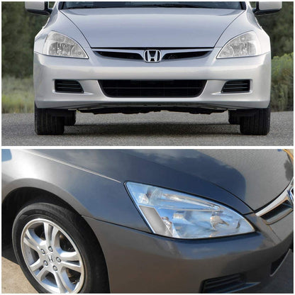 2003-2007 Honda Accord Par Focos Fondo Cromado (Chofer & Pasajero) - PAL Auto Parts