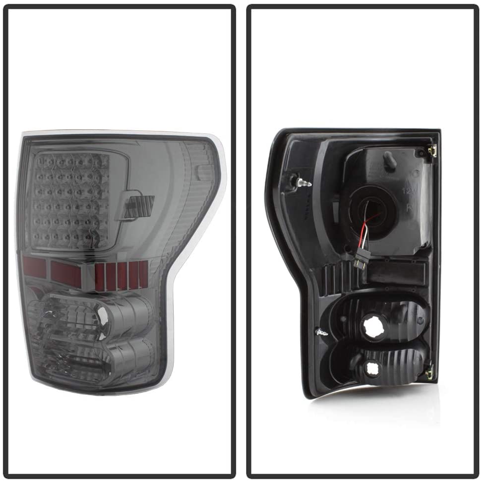 2007-2013 Toyota Tundra Focos LED Traseros Fondo Smoked (Chofer & Pasajero) - PAL Auto Parts