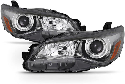 2015-2017 Toyota Camry Par Focos Fondo Negro (Chofer & Pasajero) - PAL Auto Parts