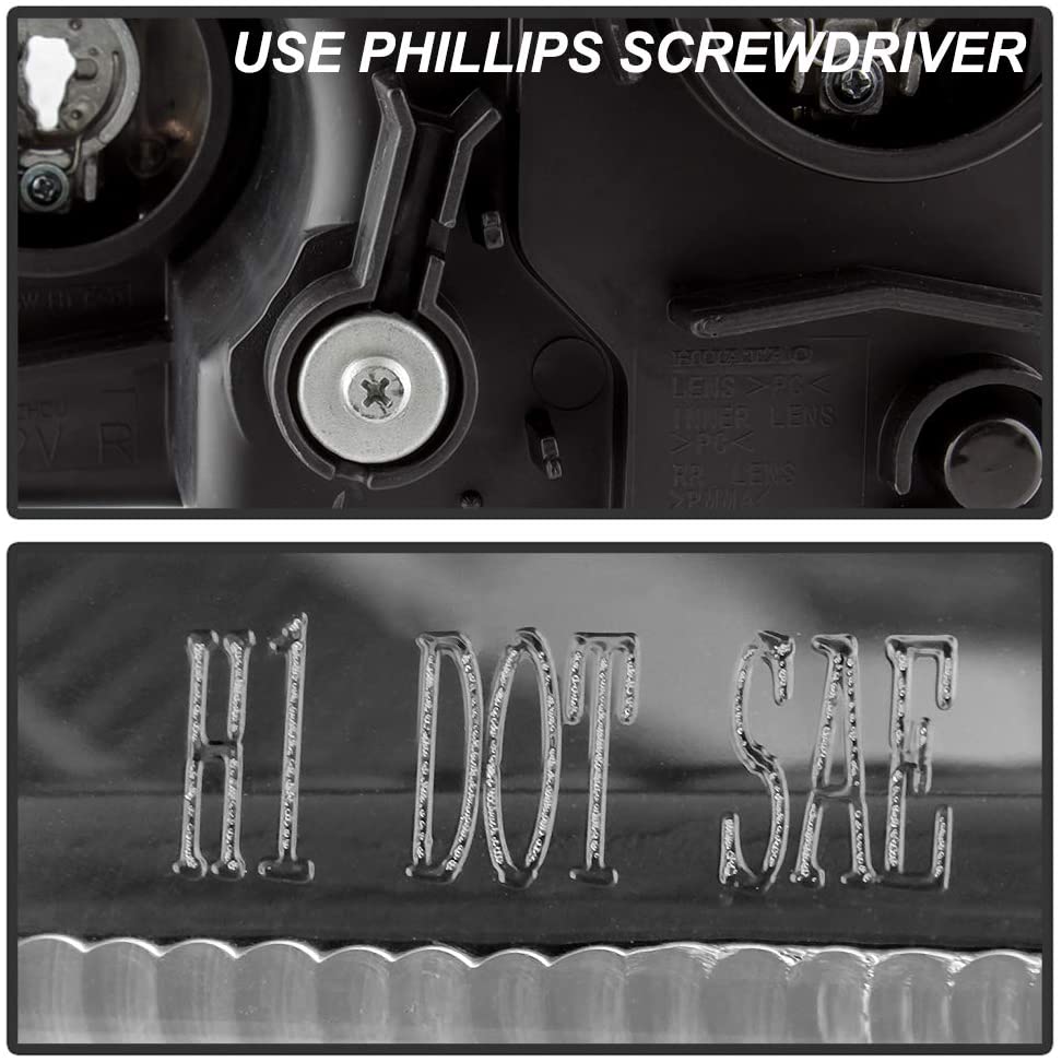 2005-2006 Honda CR-V/CRV Par Focos Fondo Negro (Chofer & Pasajero) - PAL Auto Parts