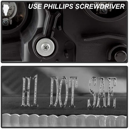 2005-2006 Honda CR-V/CRV Par Focos Fondo Negro (Chofer & Pasajero) - PAL Auto Parts
