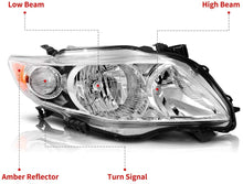 Cargar imagen en el visor de la galería, 2009-2010 Toyota Corolla Par Focos Fondo Cromado (Chofer &amp; Pasajero) - PAL Auto Parts
