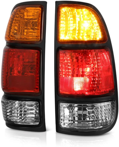 2000-2004 TOYOTA TUNDRA PAR FOCOS TRASEROS FONDO CROMADO (Chofer & Pasajero) - PAL Auto Parts