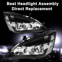 Cargar imagen en el visor de la galería, 2003-2007 Honda Accord Par Focos Fondo Negro (Chofer &amp; Pasajero) - PAL Auto Parts
