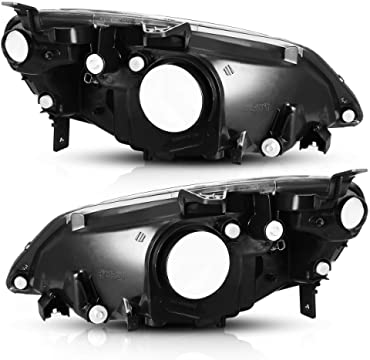 2001-2003 Honda Civic Par Focos Fondo Negro (Chofer & Pasajero) - PAL Auto Parts