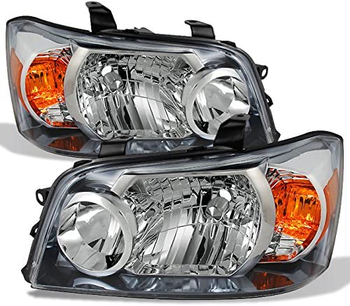 2004-2006 Toyota HighLander Par Focos Fondo Cromado (Chofer & Pasajero)
