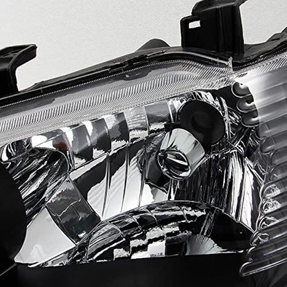 2002-2003 Mitsubishi Lancer Par Focos Fondo Negro (Chofer & Pasajero) - PAL Auto Parts