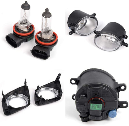 2009-2012 Toyota RAV-4/RAV4 Par Fog Lights Fondo Cromado(Chofer & Pasajero) - PAL Auto Parts