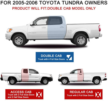 2005-2006 Toyota Tundra Par Focos Fondo Negro (Chofer&Pasajero) - PAL Auto Parts