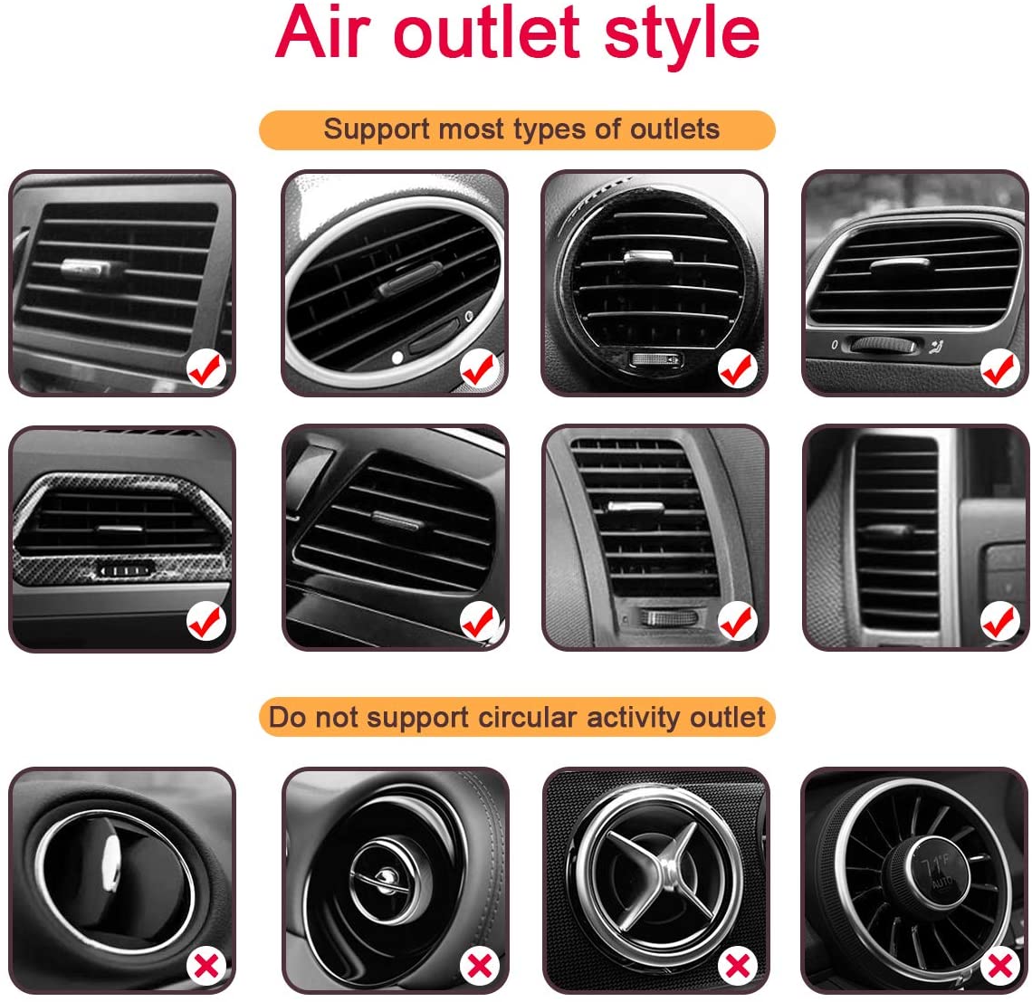 Cargador inalámbrico para coche: sensor táctil, retráctil automático, carga rápida, compatible: iPhone, Samsung, Otros. - PAL Auto Parts