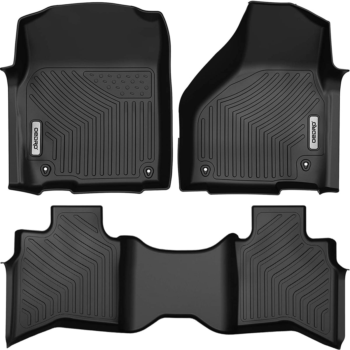 2012-2018 Dodge Ram 1500 Alfombra Color Negro All Weather ( Asientos Delanteros y traseros) - PAL Auto Parts