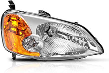 Cargar imagen en el visor de la galería, 2001-2003 Honda Civic Par Focos Fondo Cromado (Chofer &amp; Pasajero) - PAL Auto Parts
