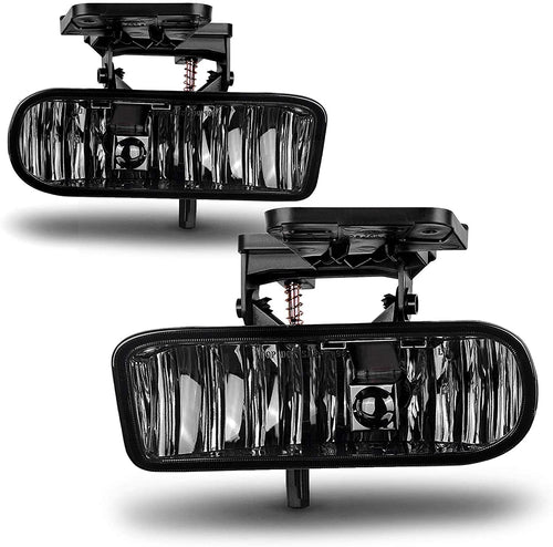 1999-2002 GMC Sierra/2000-2006 GMC Yukon Par Fog Lights Fondo Smoke (Chofer & Pasajero) - PAL Auto Parts