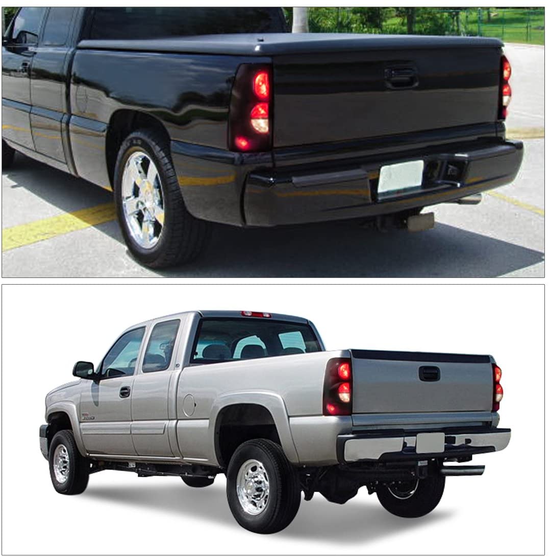 1999-2006 Chevy Silverado Par Focos Traseros Fondo Smoke (Chofer & Pasajero) - PAL Auto Parts