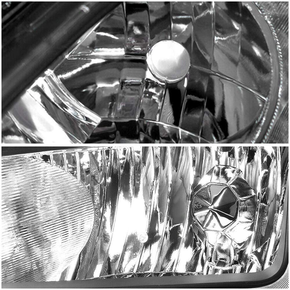 2003-2007 Honda Accord Par Focos Fondo Negro (Chofer & Pasajero) - PAL Auto Parts