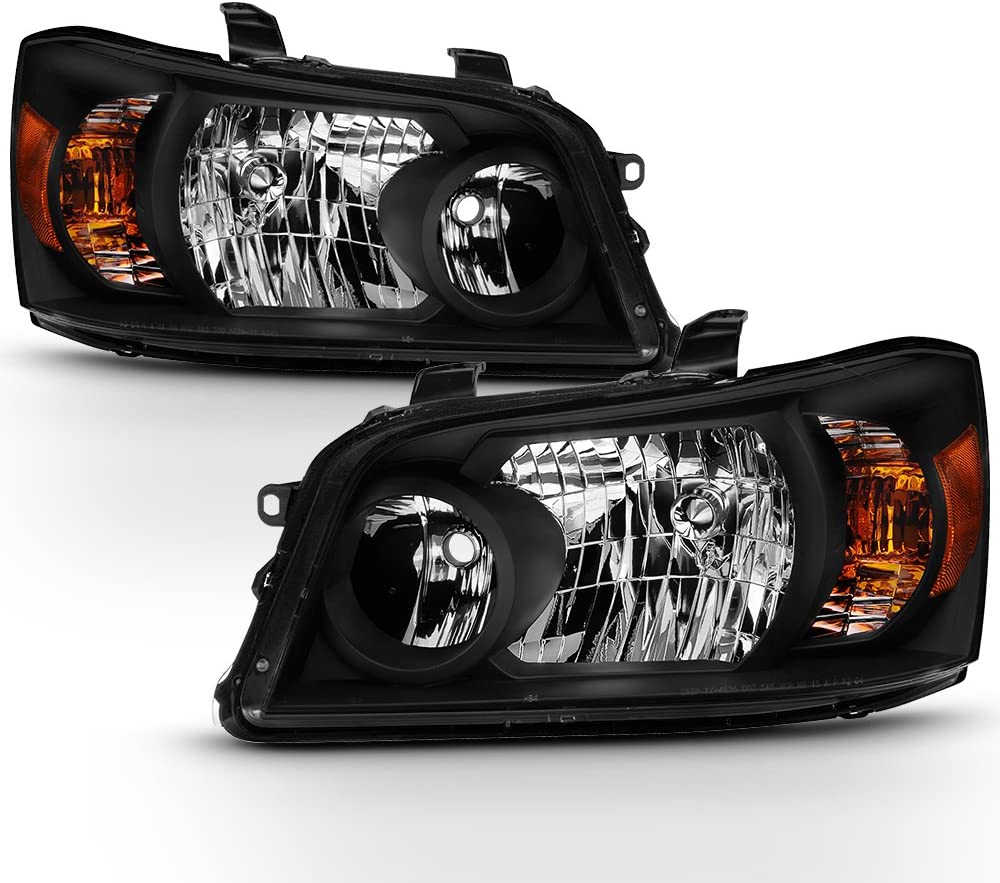 2004-2006 Toyota HighLander Par Focos Fondo Negro (Chofer & Pasajero)