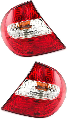 2002-2004 Toyota Camry Par Focos Traseros Fondo Cromado (Chofer & Pasajero) - PAL Auto Parts