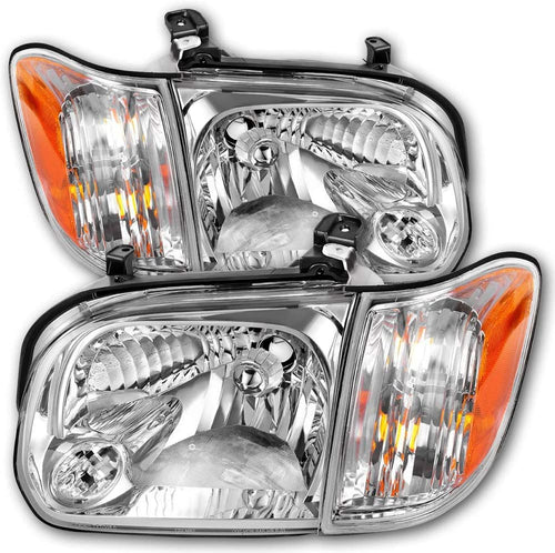 2005-2006 Toyota Tundra Par Focos Fondo Cromado (Chofer&Pasajero) - PAL Auto Parts